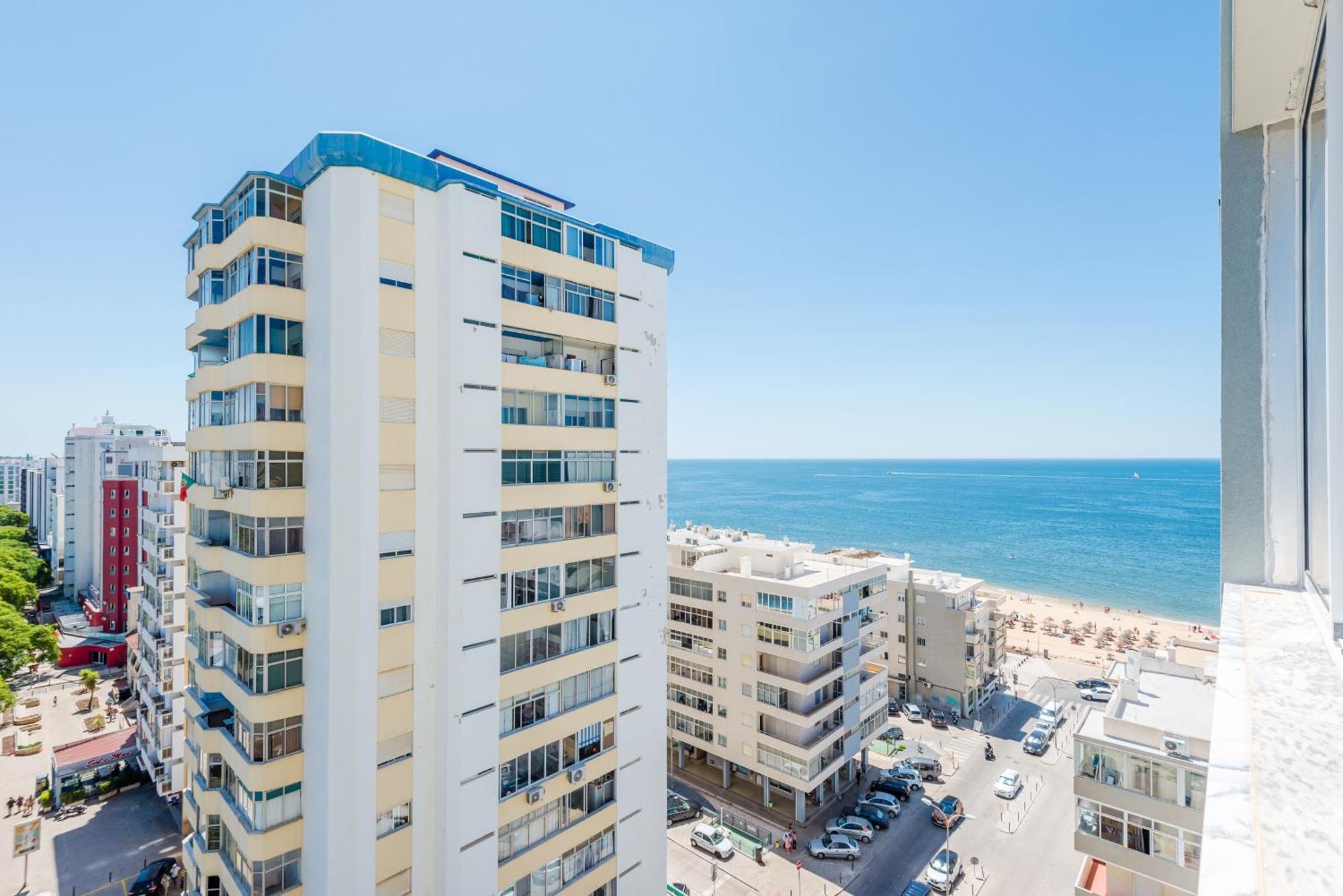 Apartamento Vista Mar Quarteira Exterior foto